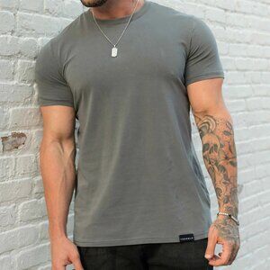 YoungLA - 4023 Perfect Tee Straight Bottom 2.0 - Dark Grey Wash, Small